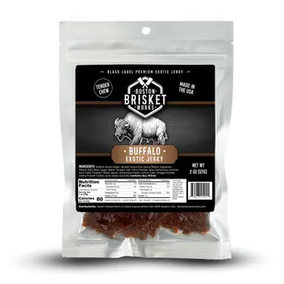 Boston Brisket Works Buffalo exotic jerky bag