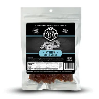 Boston Brisket Works Python exotic jerky bag