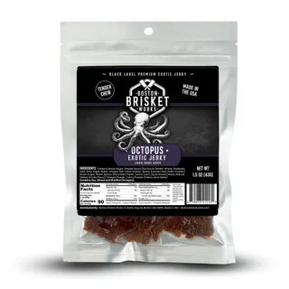 Boston Brisket Works Octopus exotic jerky bag