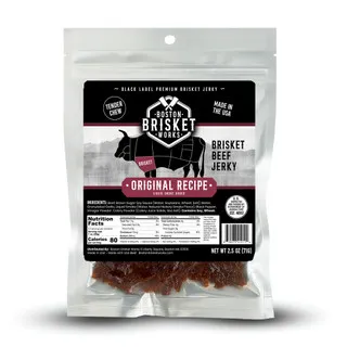 Boston Brisket Works Original Recipe brisket beef jerky bag